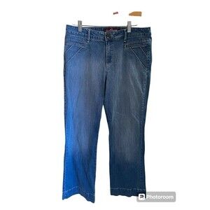 Gloria Vanderbilt Wide Leg Light Wash Jeans Sz.12